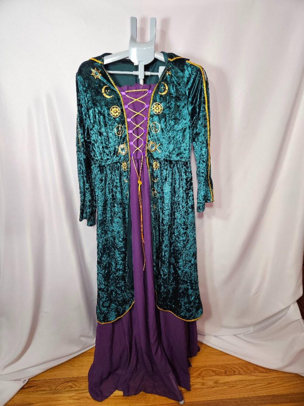 Winifred Hocus Pocus 5 Halloween Costume Set Large New